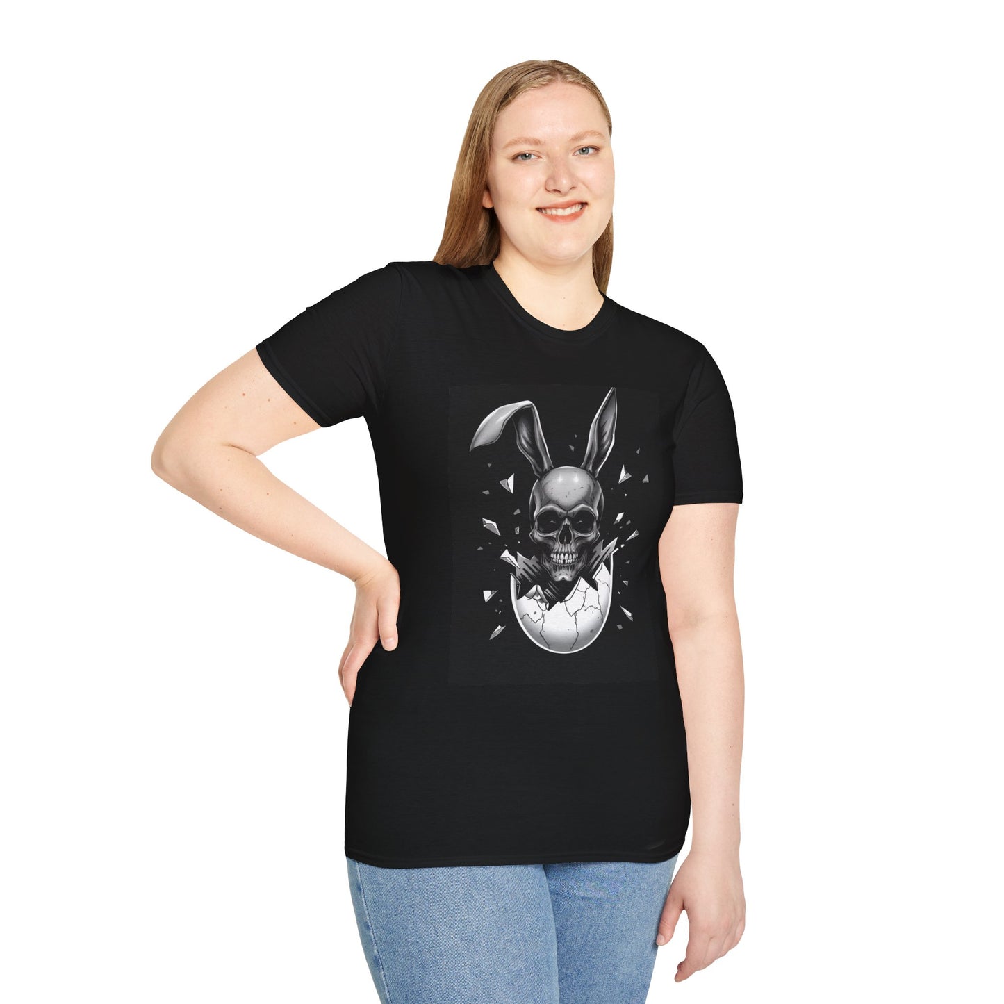 Tazz Wear - Skull Bunny Egg T-Shirt — Gothic Easter