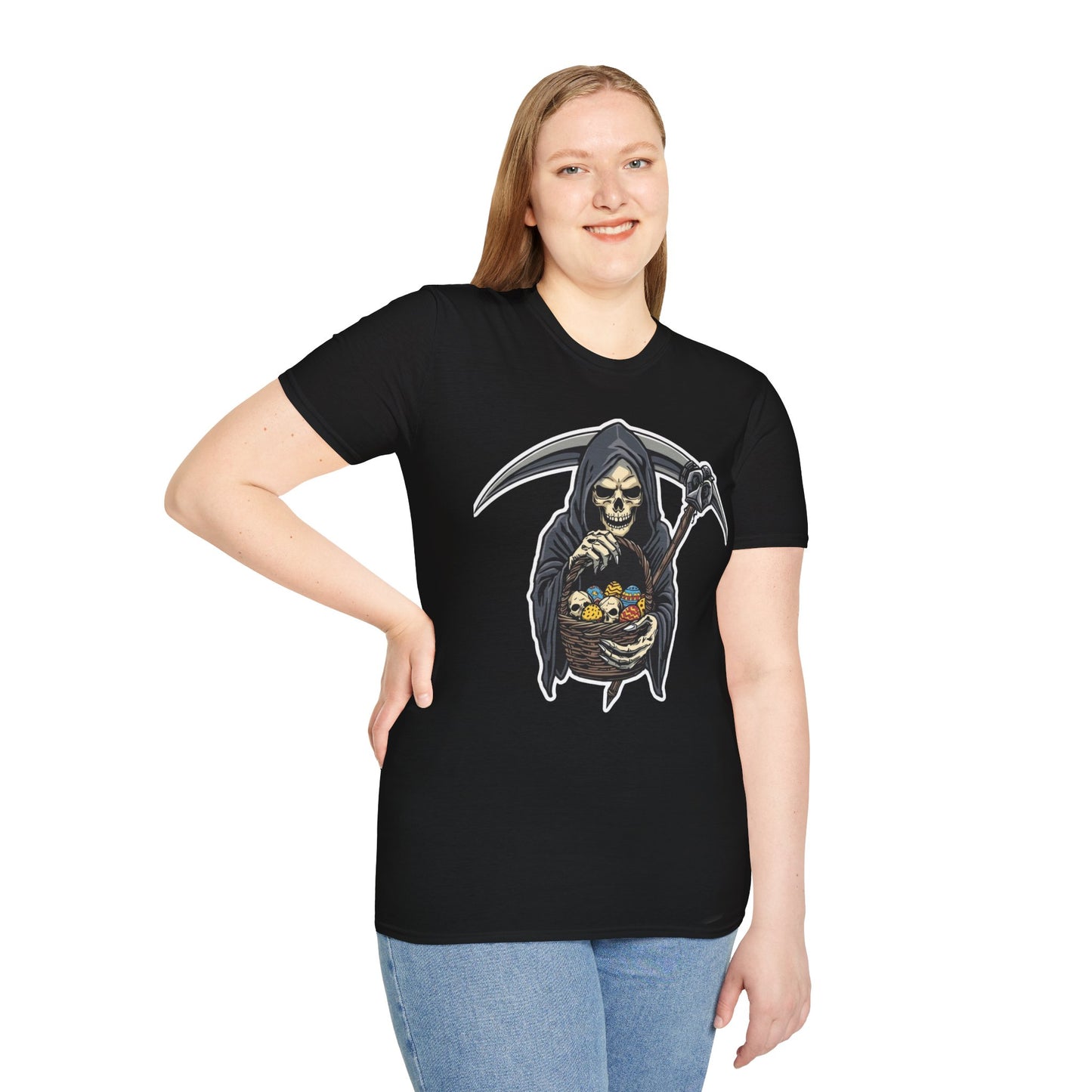 Tazz Wear - Reaper with Candy Basket — Halloween Grim Reaper Trick-or-Treat