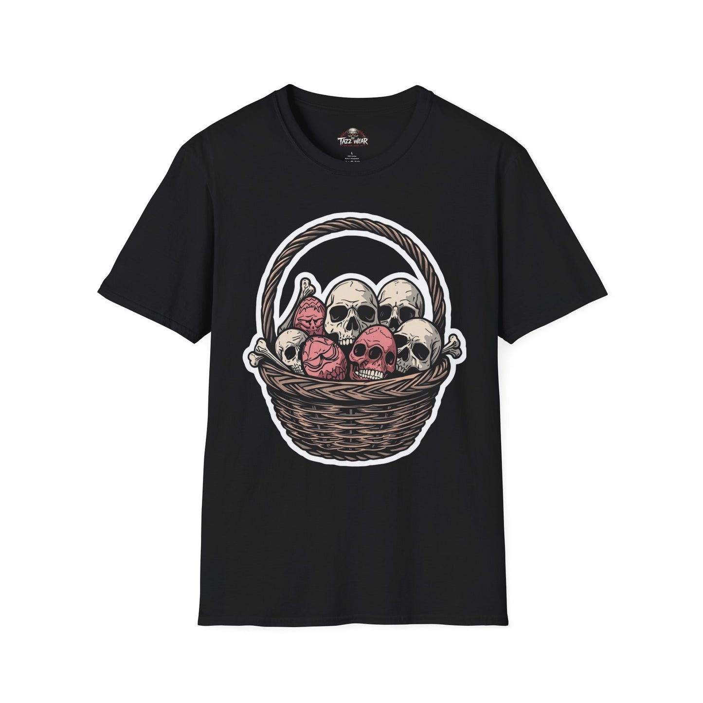 Tazz Wear - Skull Basket — Gothic Halloween with Skull Bouquet Design