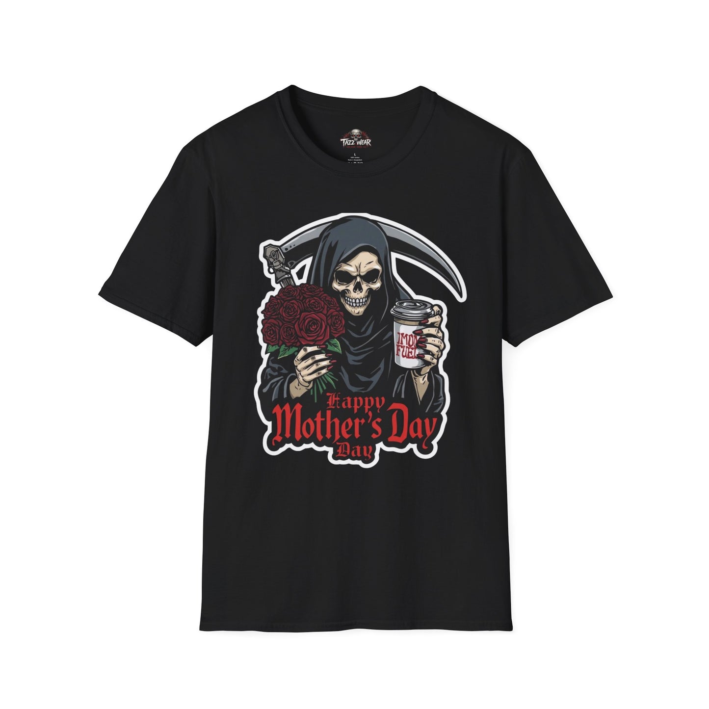 Tazz Wear - Mother's Day Grim Reaper — 'Happy Mother's Day' Coffee & Roses