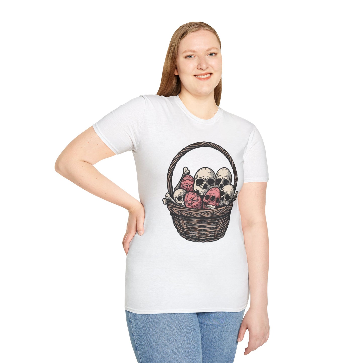Tazz Wear - Skull Basket — Gothic Halloween with Skull Bouquet Design