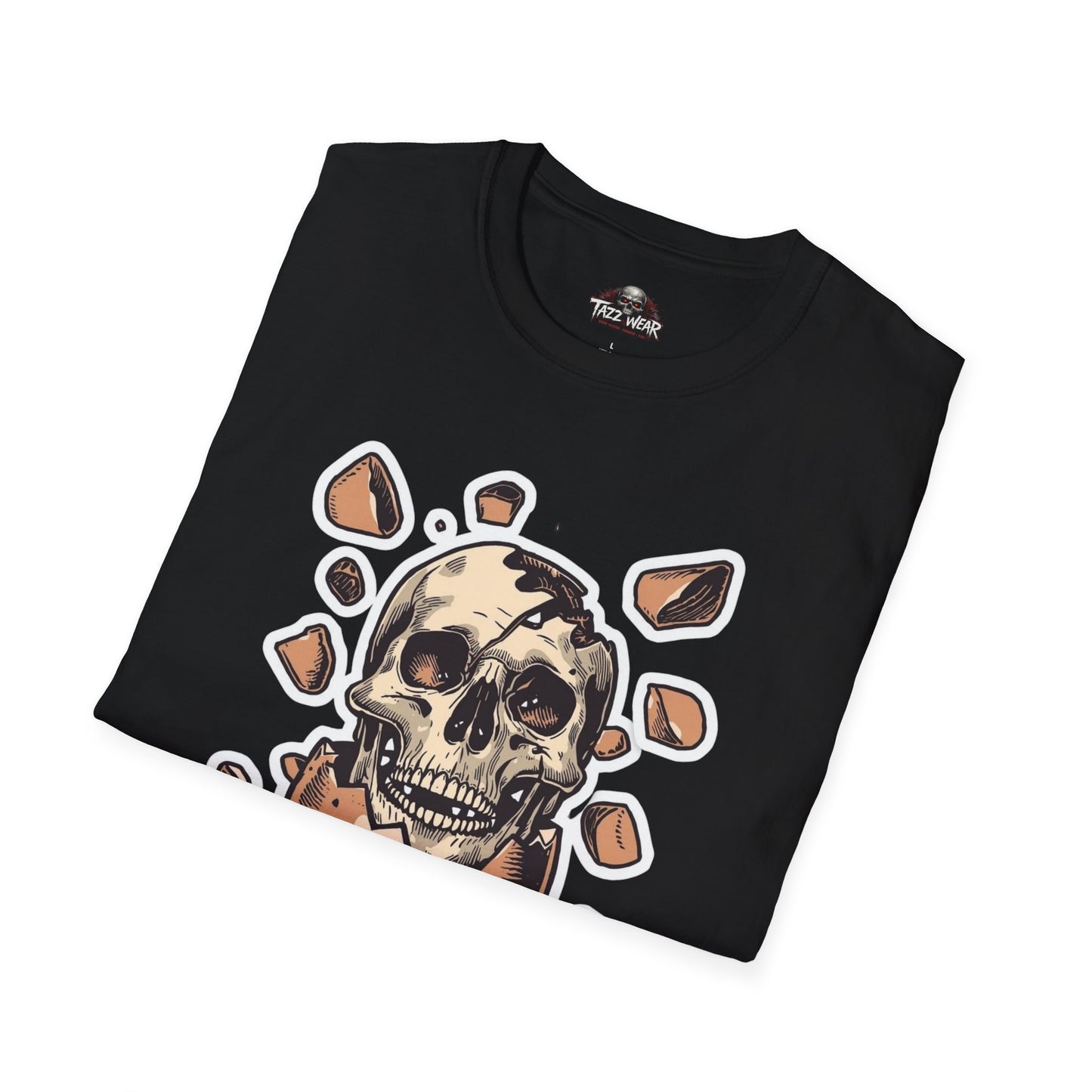 Tazz Wear - Cracked Egg Skull  — Edgy Gothic Graphip