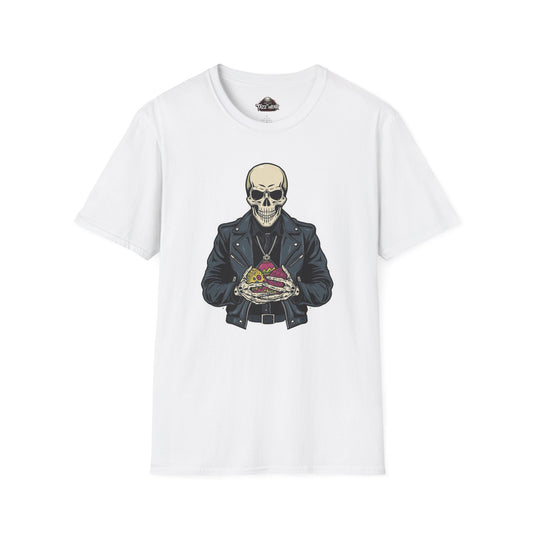 Tazz Wear - Skeleton Biker — Skull Holding Roses