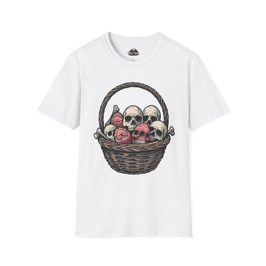 Tazz Wear - Skull Basket — Gothic Halloween with Skull Bouquet Design