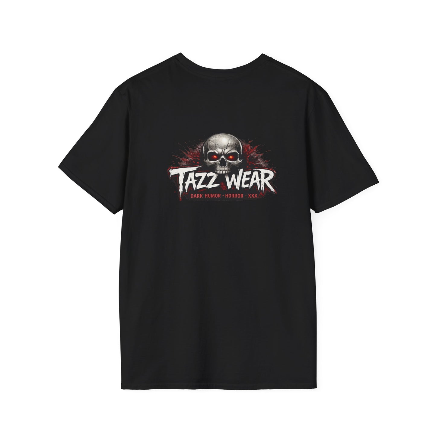 Skull Logo T-Shirt | Tazz Wear Graphic Tee, Dark Horror Design