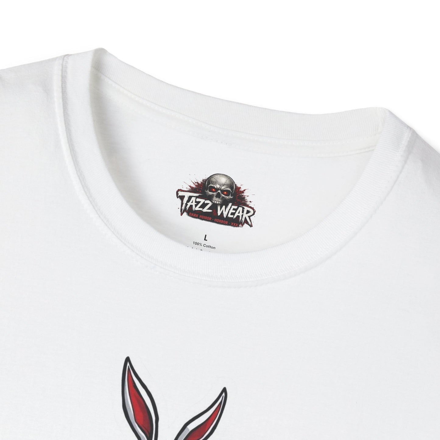 Tazz Wear - Biker Bunny Motorcycle— Flaming Skull Rider