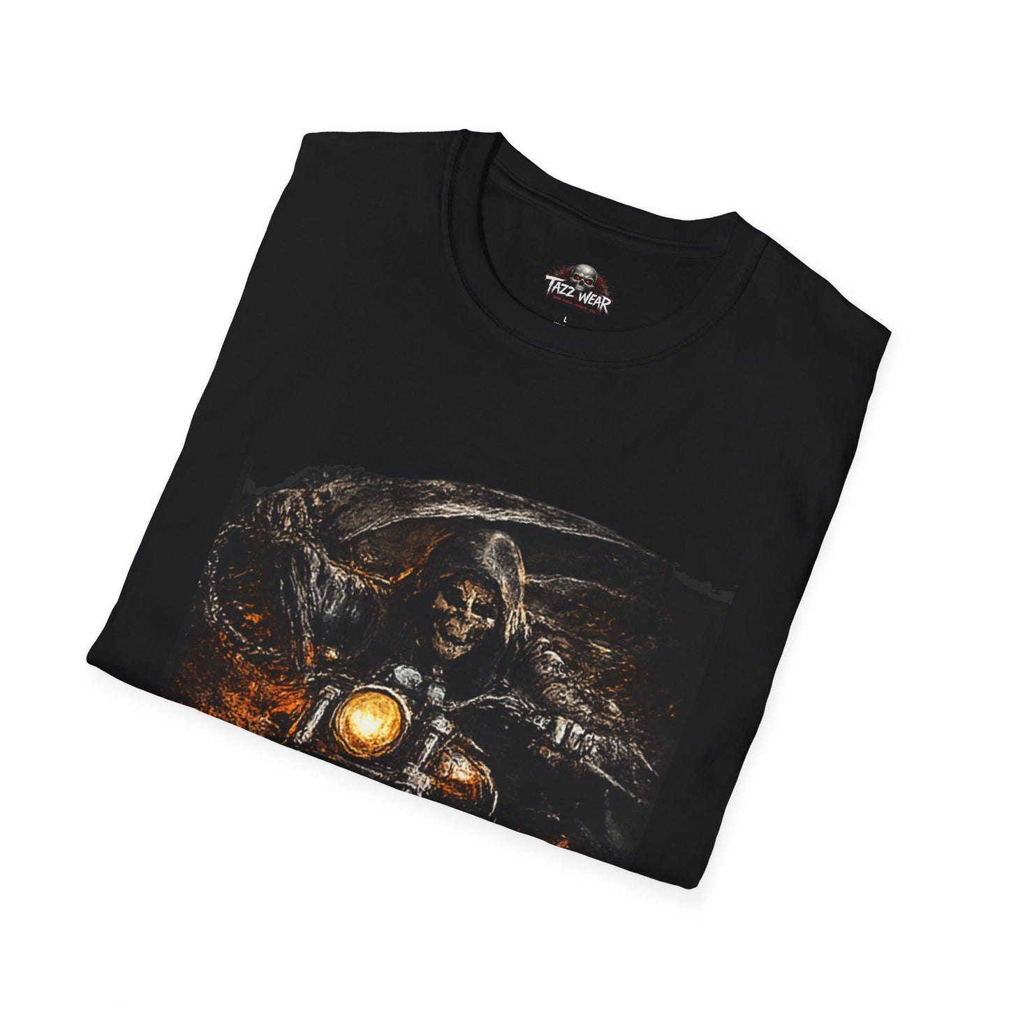 Tazz Wear - Skull Biker Motorcycle — Grim Reaper Riding