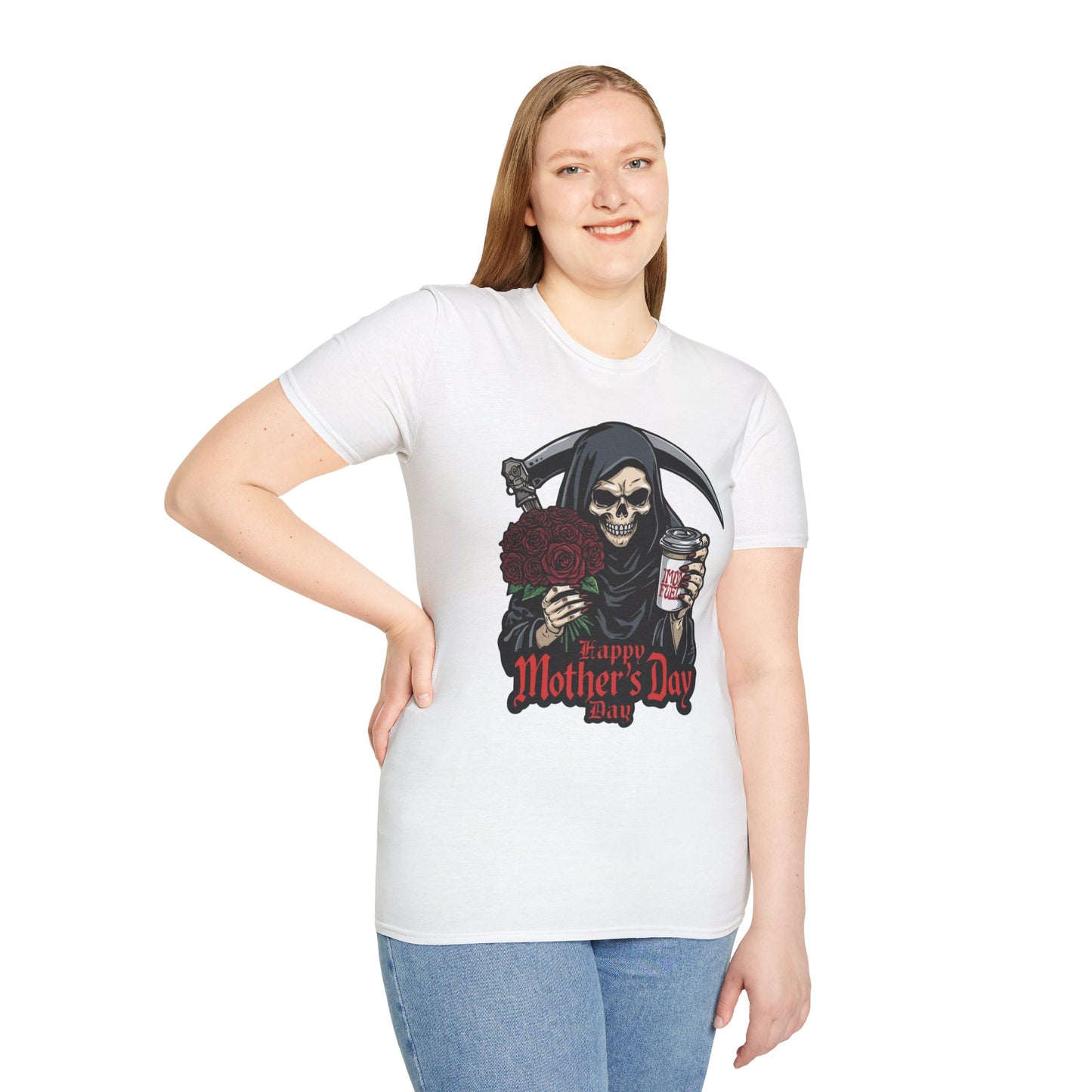 Tazz Wear - Mother's Day Grim Reaper — 'Happy Mother's Day' Coffee & Roses