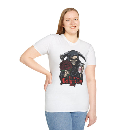Tazz Wear - Mother's Day Grim Reaper — 'Happy Mother's Day' Coffee & Roses
