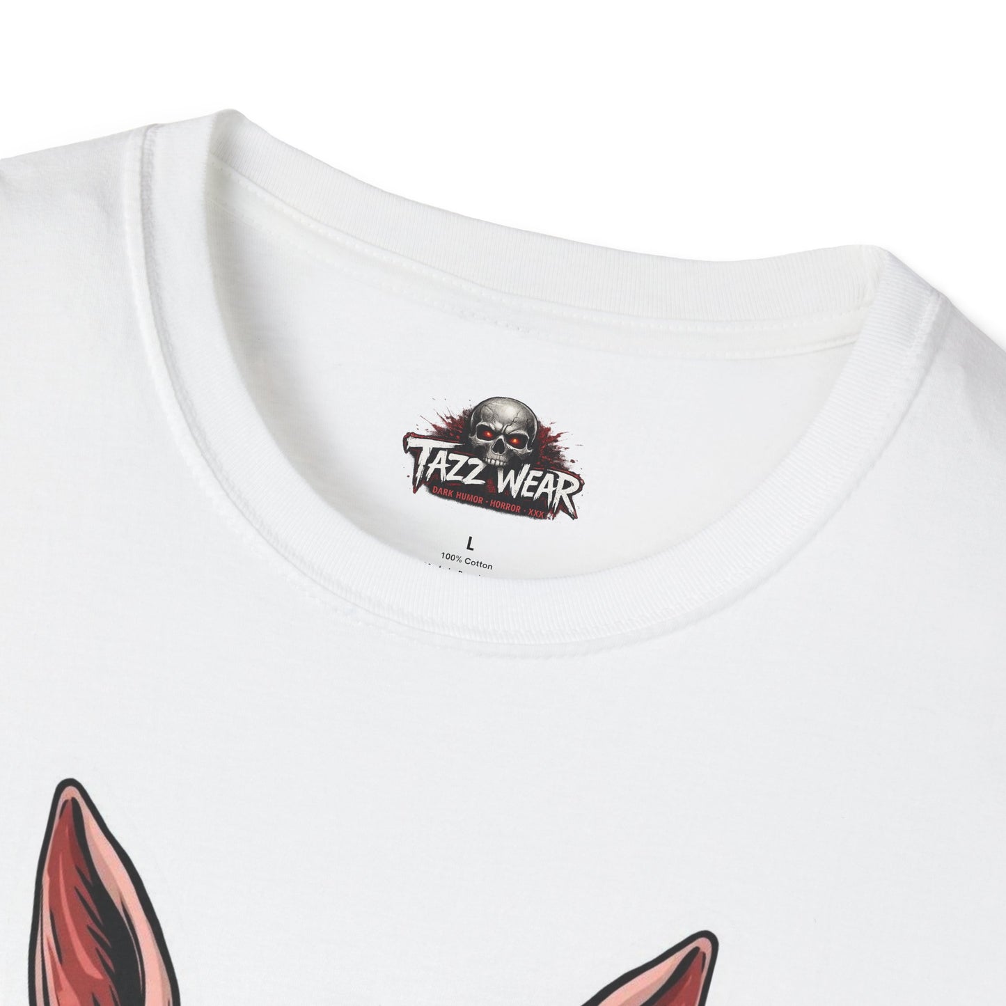 Tazz Wear - Skull with Bunny Ears Helmet — Edgy Biker Skull Graphic