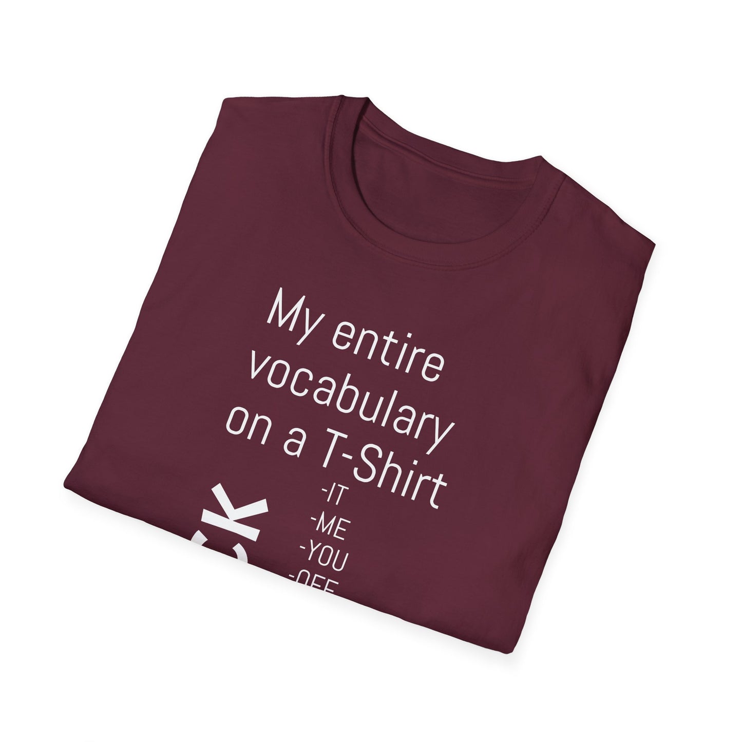Tazz Wear - C7 My entire vocabulary on a tshirt FUCK..