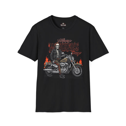 Tazz Wear - "My Mother's Legacy" Biker Skull Tee