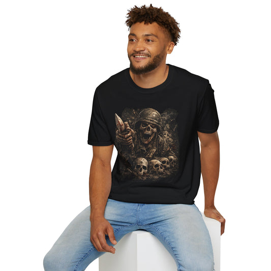 Tazz Wear - Grim Pirate Skeleton with Knife Graphic