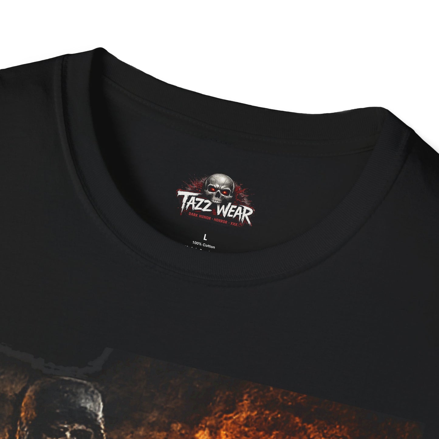 Tazz Wear - Motorcycle Rider Skull Flaming Biker1