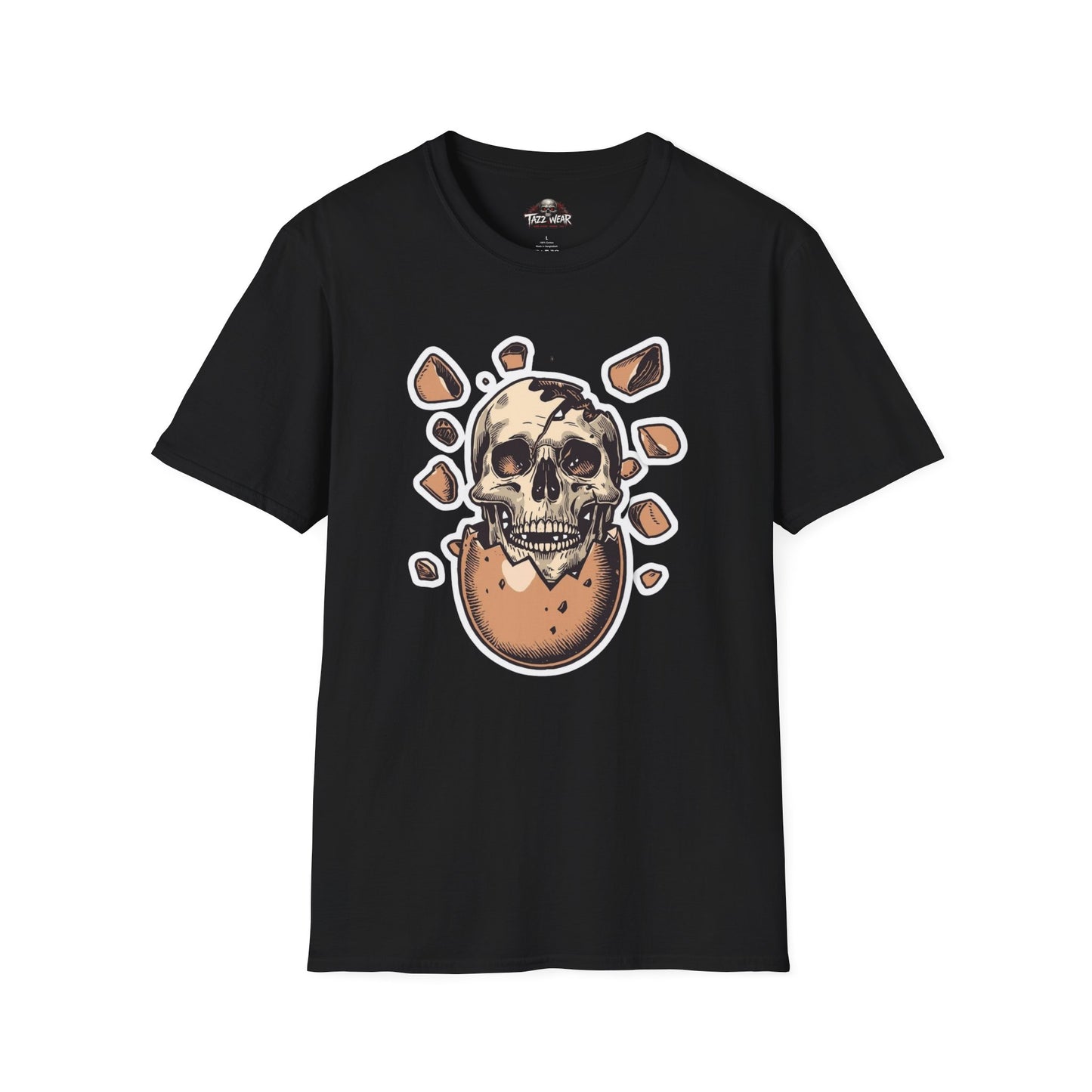 Tazz Wear - Cracked Egg Skull  — Edgy Gothic Graphip