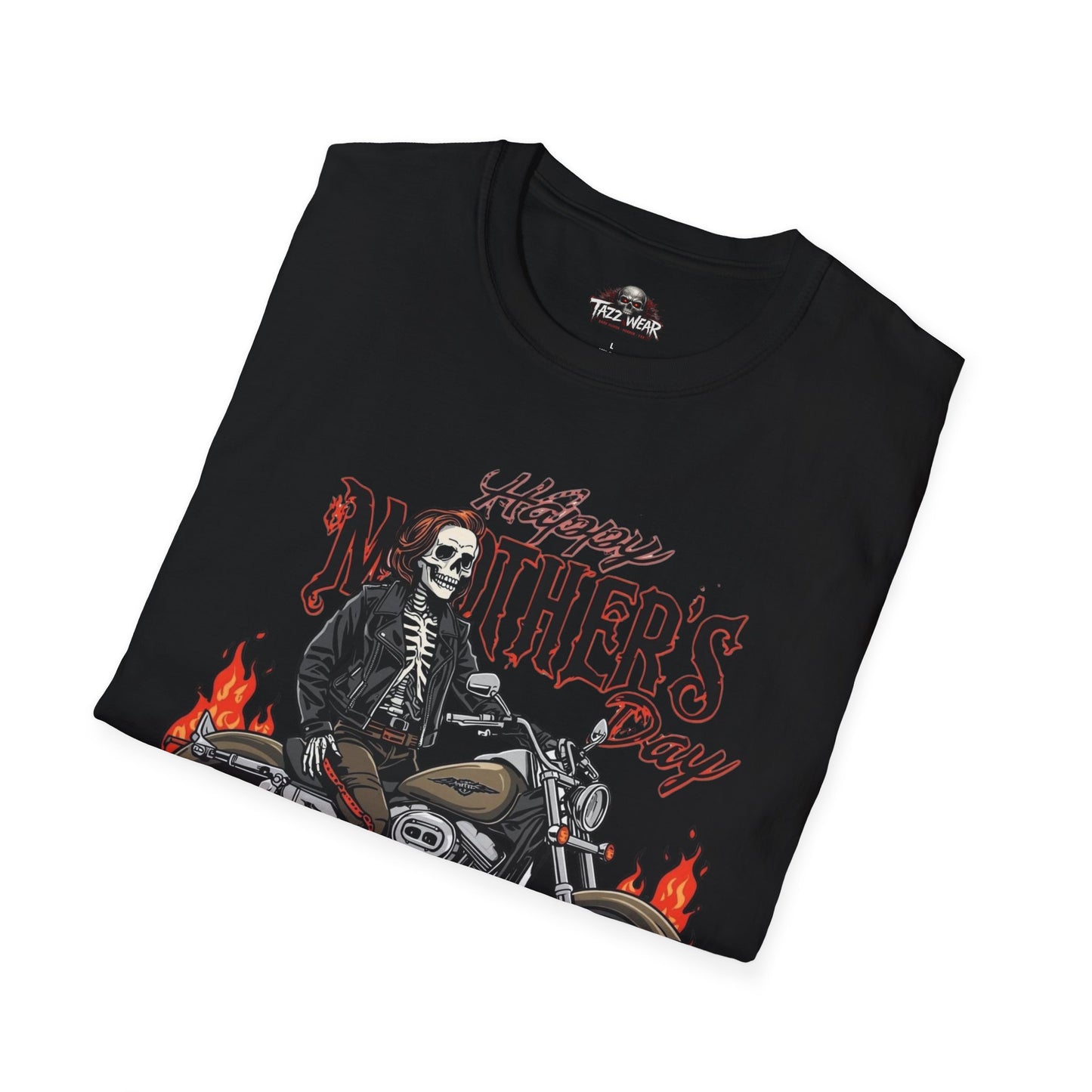 Tazz Wear - "My Mother's Legacy" Biker Skull Tee